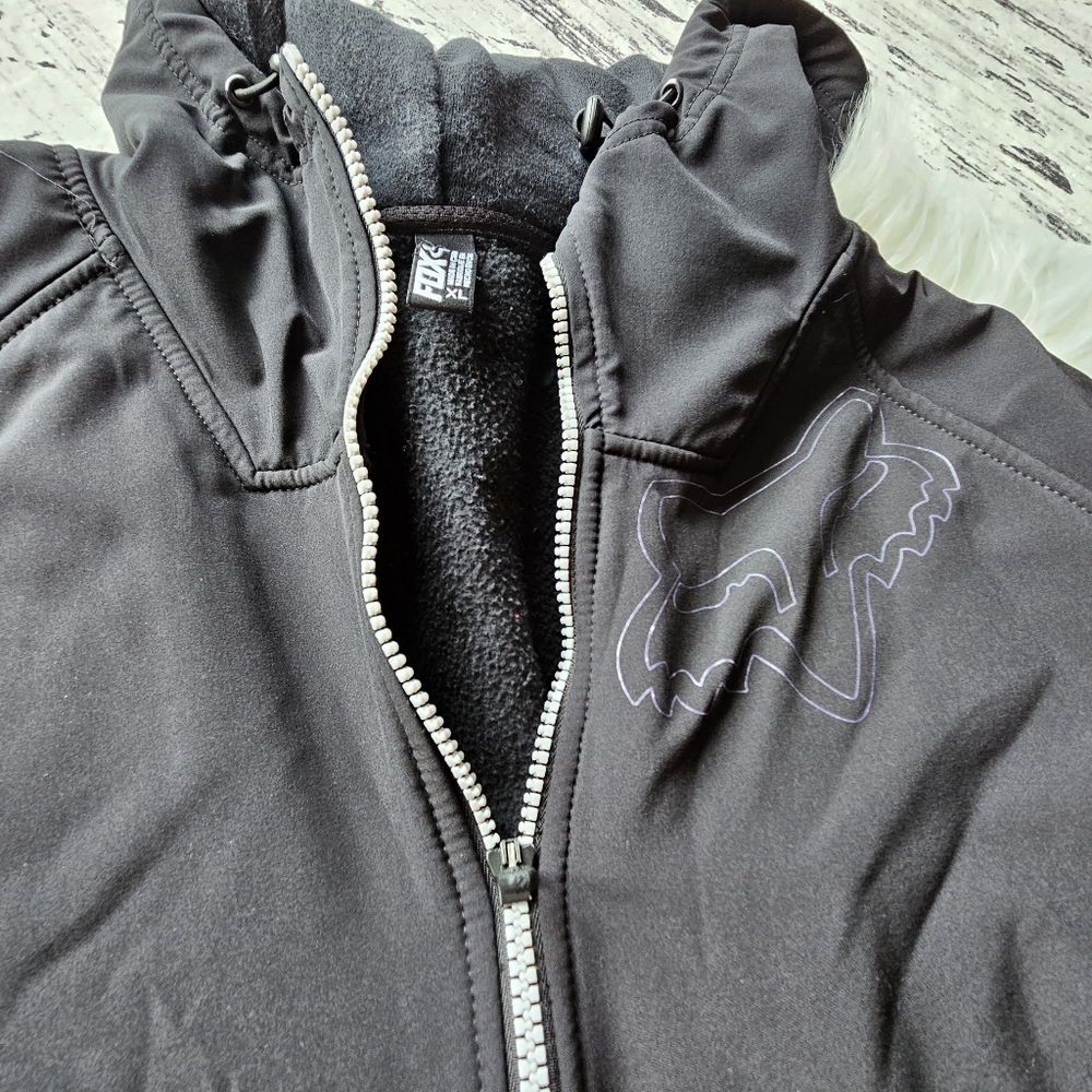 Fox Black Zip up Hoodie/Jacket